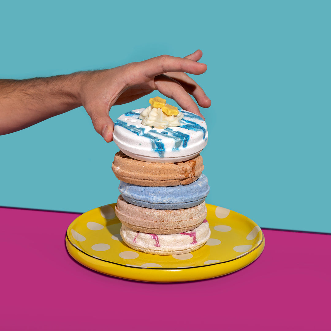 Vanilla Birthday Cake Waffle Bath Bomb