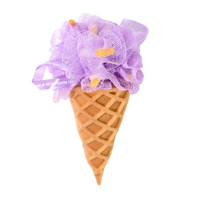 purple ice cream cone sponge bath accessories main