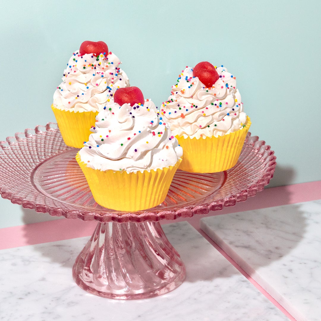 vanilla birthday cupcake handmade soap lifestyle